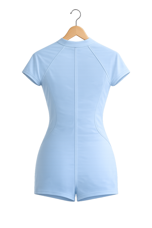 Sky Blue One-Piece Zip