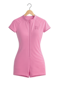 Cotton Pink One-Piece Zip