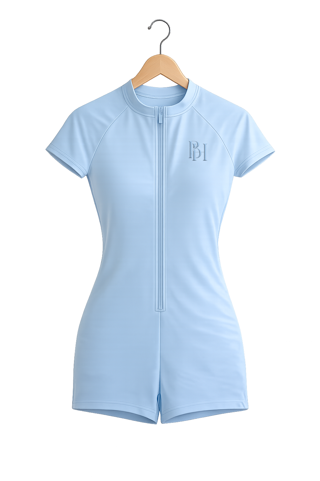 Sky Blue One-Piece Zip